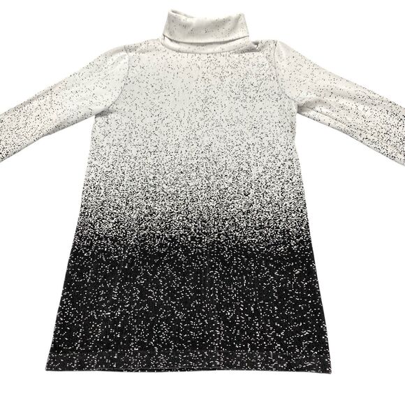 Athleta Flurry Blizzard Gradient Turtleneck Shirt Womens Ribbed Top Size Medium - Picture 3 of 14